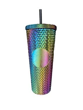 Starbucks Oil Slick Tumbler W/Keychain!
